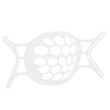 WPKD BLUEIY Mundmuffel-Halterung, wiederverwendbar, waschbar, Atemstützrahmen Accory, hohles Design, für den Außenbereich, Weiß