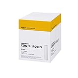 AmazonCommercial Rechteckig Liegenabdeckung, 2-lagig Reine Zellulose, 9 Rollen (1 Packung), 50 Meter / 143 Blätter per Rolle, Blattgröße: 34 x 49,2 cm, Weiß