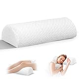 FARYODI Halbrunde Memory-Schaum Lagerungsrolle, Ergonomisches Kissen für Nacken und Knie, Waschbar, für Seitenschläfer