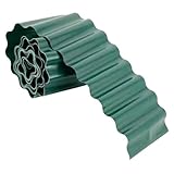 DIYEAH Flexible Kunststoff Rasenkante Gartenumrandung Beeteinfassung mit Wurzelsperre für Stilvolle Begrenzung von Blumenbeeten und Rasenflächen Wetterbeständig Einfach zu Montieren