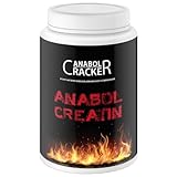 Anabol Creatin, 500g Dose, Kreatin Monohydrat Pulver Rein + Hochdosiert, mit Taurin und Saponine, Booster aus Deutschland