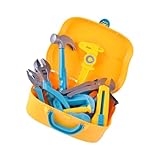 Gatuida Werkzeugset mit Bohrmaschine Kreatives Rollenspiel Werkzeugkasten für Jungen und Mädchen Fördert Feinmotorik Farberkennung und Handwerkliche Fähigkeiten Geschenk zu Geburtstag und