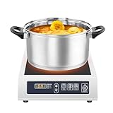 Induktionskochfeld,3500W Induktion Kochplatte Einzel Induktionsherd Induction Gastro Cooker Digital,Induktionskochplatte einzel Automatische Abschaltung bei Überhitzung