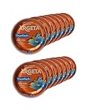 Argeta Thunfisch Aufstrich 14x95g - Cremiger Brotaufstrich - Keine Zusatzstoffe – Premium Aufstrich – 14 Dosen kulinarischer Aufstrich im Vorteilspack – Naturaroma – Thunfischsalat – 1330 Gramm