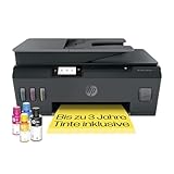 HP Smart Tank Plus 570 3-in-1 Multifunktionsdrucker, 20€ Cashback (WLAN; ADF; Touchscreen) – 3 Jahre Tinte inklusive, 3 Jahre Garantie, großer Tintentank, hohe Reichweite, Drucken in hoher Qualität