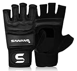 SAWANS MMA-Handschuhe, Karate-Praxis, Boxsack, Boxhandschuhe, Kampfsport, Taekwondo, Kickbox-Praxis, Kampfsport, Grappling-Training, für Damen, Herren und Erwachsene, Schwarz, L