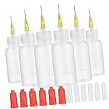 MOKKHNB 6Sätze Kleberflasche Präzisions für Kleber Farbe DIY Reparatur Leicht zu Quetschen Wiederverwendbar für Präzise Anwendungen