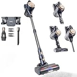 Proscenic P11 Lite Akku Staubsauger Kabellos, 40kPa 50 Minuten Leichter Kabelloser Staubsauger mit LED-Display Anti-Tangle Haustierfreundlich Geeignet für Teppich Hartböden Vorhang Auto Tierhaare