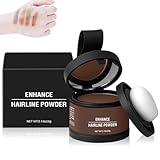 Solstara Magic Hairline Powder Concealer, Waverlo Magic Root Cover Up, Haaransatzpuder, sofortige Haarschattierung für dünner werdenden Haaransatz, wasser- und schweißbeständig (13 Medium Brown)