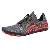 Fulidngzg Badeschuhe Unisex Ultraleicht Rutschfest Orthoback Schuhe Barfußschuhe Trekking Atmungsaktiv Wasserschuhe Hallux Valgus Schuhe 38 Yoga Sportschuhe Abrollschuhe Wandern Flach Badeschuhe