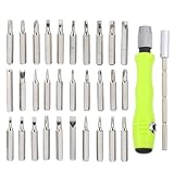 Homoyoyo Präzisions Schraubendreher mit Ergonomischem Griff Langlebigen Stahlklingen Verstellbarer Multifunktional für Handy Laptop Tablet Uhr und Elektronik Reparatur