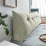 BAMNA Rückenstützkissen Rückenkissen Bett Lesekissen Für Bett Und Sofa Rückenkissen Keilkissen Sofa Bettkissen Rückenlehne Lesekissen Removable Cover,D-60x50x20cm