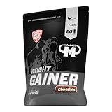 Mammut Nutrition Weight Gainer Crash 5000 Chocolate, Kohlenhydrate, Masseaufbau Gainer mit Creatin, 1400 g Zipp-Beutel