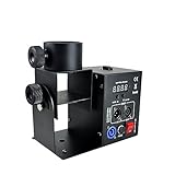 Konfettikanone, einfaches Modell, Einzelschuss-Konfettikanone mit Mehrwinkel-Düse, Zünder, Druckluftbehälter und Papier