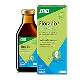 Salus Floradix Eisen plus B12 - Tonikum 1x 250 ml - mit wertvollen Kräuterextrakten, gut verfügbarem Eisen und dem Extra an Vitamin B12 - bei erhöhtem Eisenbedarf - vegan