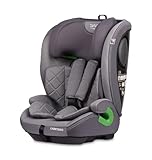 CARETERO - i-Size Autositz 76-150 cm - Babyautositz, Vorne Sitzerhöhungssitz für Kleinkinder, Kinder, Jungen und Mädchen - 5-Punkt-Gurt, verstellbare Kopfstütze - R129 - Vivo Grau