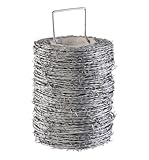 Garmix Stacheldraht Spitzdraht Klingendraht Sperrdraht 250m (2 Drähte je 1,7 mm)