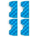 RichVibe Ersatzfilter für Samsung DJ63-00669A, SC43-SC47 Serie, 4 Stück, Staub- und Allergenfang, waschbar, wiederverwendbar, starke Wasseraufnahme, für Staubsauger