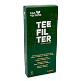 teeverliebt - Teefilter für bestes Aroma, praktische Teebeutel aus Papier für losen Tee, Größe L, 80 Stück