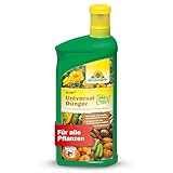 Neudorff Azet UniversalDünger – 100% natürlicher Bio Dünger für alle Pflanzen fördert kräftiges Wachstum, reiche Ernte und üppige Blütenbildung, 1 Liter