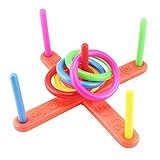 Fyeep Androni Giocattoli - Ringwurfspiel mit 5 Ringen, ca. 40 cm, Ringwurfspiel Outdoor Kinderspiele Draußen Spiele für Kinder und Erwachsene ab 3 Jahren Spielzeug Kit