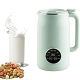1200ML Pflanzenmilchbereiter, 8 Modi Sojamilch Maschine, Sojenmilch Zitruspresse, Milchmaschine mit Edelstahl und Klinge, Hausgemachte Milchbereiter für Sojabohnen (Grün)