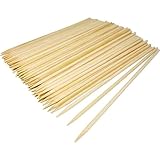 PARENCE.- Set mit 100 Holzpfeln/Grill, Spieße, Obst, Gemüse, Holzspaten - 100 Stück, 25cm