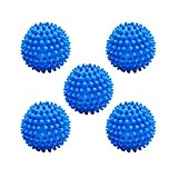 5 Stücke Trockner Ball, Wiederverwendbare Dryer Balls,Wäsche Wäschetrockner Trocknen Ball, igelball, Trocknerkugeln für Trockner und Wäschetrockner