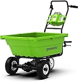 Greenworks G40GC Selbstfahrender Akku Gartenwagen, 100 kg Tragkraft, 106 L, komfortable Kippfunktion, Elektro Schubkarre OHNE 40V Akku & Ladegerät, 3 Jahre Garantie