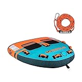 Mesle Funtube Gravity, Set mit Leine, 2-3 Personen Tube Wassersport, Wasserreifen aufblasbar, Towable Tube für Kinder & Erwachsene, Schleppring für Boot & Jetski, Wasserring