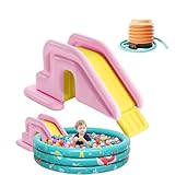 Aufblasbare Wasserrutsche – 78.74 Inches PVC Kinder Rutsche | 31.5x33.46 Zoll Kratzfest Stabil Spaß Sommer Spielzeug für Garten, Pool oder Outdoor Aktivitäten