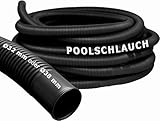 Pondlife Solarschlauch, spezieller Schlauch für wärmeres Wasser in Pool & Schwimmbad (schwarz), Ø 32 mm, Länge 3 m, umweltfreundliche Poolheizung