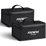 FIREWESS Lipo Safe Bag, Feuerfeste Box für Akkus, Akku Tasche Feuerfest, Pouch Fassungsvermögen Batterie Guard(2 Stück)
