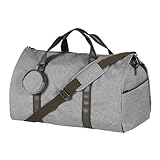 Syeeiex Cabrio Reise Kleidersack, Unisex 2-in-1 Kleidertasche Anzugtasche, Carry On Garment Bag mit Münzgeldbeutel & Schulterriemen, Wasserdichter Kleidersack Hängekoffer Anzugtasche Reisetasche