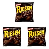 RIESEN – 1 x 377g – Bonbons mit Schokokaramell in kräftiger, dunkler Schokolade (Packung mit 3)