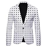Longsleeve Anzug Herren Slim Fit Gutaussehend Mode Licht Jacke Klassisch Business Casual Blazer Knopfleiste Revers Trend Übergangsjacke AA-06 M