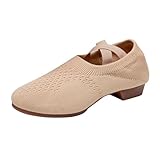 Angebote des Tages Heute Damen Tanzschuhe Latein Schuhe Schwarz Schnüren Geschlossene Salsa Tango Ballsaal Trainingsschuhe Absätzen Sandalen Mesh Stoffschuhe Atmungsaktiv Spitzer Spitze