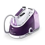 Braun CareStyle 5 IS5247VI Dampfbügeleisen mit FreeGlide-Technologie 3D, 145 g/min Dampf, schnelles Aufheizen, iCare-Modus, vertikales Bügeln, abnehmbarer 2-L-Tank, 2400 W, Violett