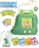 224 Wörter Flashcards Kinder Italienisch und Englisch, Freund Vokabolo Spiel Italienisch, Montessori Spiele 2 Jahre, Vorschulerziehung Sprache Lernen zu sprechen-Grün