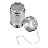 Tee-Ei-Kugel – 2,5 Zoll Edelstahl, feinmaschiges Sieb, Kochgewürz-Kräuter-Ei, Suppen-Gewürz-Kugel | Wiederverwendbares Teaspot-Gewürzsieb zum Aufbrühen von, Brühe, Marinade und Kräutern