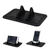 Granvoo Universal Silikon Handyhalterung, Kfz Armaturenbrett Halterung, Auto Antirutsch Handyständer, Halterungen für Navi, Auto Handyaufsteller für Alle Smartphones