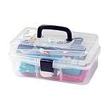 Prym 612725 Transparent Sewing Box, 33 x 20 x 15