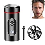 1 Satz Easy Trim Rasierer,Tragbarer Elektrischer Mini-Rasierer,Reiserasierer Herren,Kommt mit 1 Ersatzklinge,Flexibles Klingennetz,Glatt und Nicht Reizend,Usb-Aufladung,Lange Akkulaufzeit