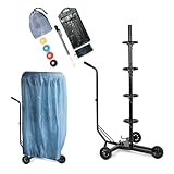 cartrend Felgenbaumwagen, Felgenbaum fahrbar mit Reifenschutzhülle, bis 255 mm Reifenbreite, felgenschonende Auflagen