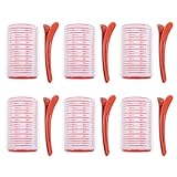 jojofuny 6 Stück Kunststoff Lockenwickler Haarspangen für Natürliches Haarstyling ohne Hitze Sicherer Halt Vielseitig für Trockenes und Nasses Haar Friseur Haarstyling Tool