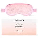 grace & stella - Kühlende Schlafmaske, Schlafbrille Reduziert Falten, Geschwollene Augen, Dunkle Ringe, Augensäcke, Migräne, Heiße & Kalte Augenmaske, Gel-Schlafmaske Frauen, Bequeme Sleep Mask