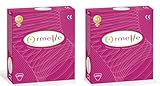 ORMELLE Kondom für Frauen, Premium-Qualität, Naturlatex, geschmiert, Schwangerschaft und STI-Schutz, Bt von 1 x 2