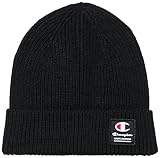 Champion Unisex Kinder Junior Caps-802422 Beanie-Mütze, Schwarz, Einheitsgröße