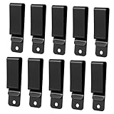NOLITOY 10 Stück Gürtelclip aus Metall Zubehör Haken für Gürtelclip Clipgürtel Gürtelschnalle Tragen Taille Taschenclip Taschenriemen Rucksackgurthalter Taschenverschluss Eisen Schwarz