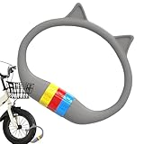 Ruwshuuk Fahrradschloss Kombination - Silicone Fahrradschlösser mit Hülle | Katzenohren Design Silikon Vorhängeschloss Für Sicherheit Motorrad Outdoor Tor Grill Terrasse Reise Berufspendeln